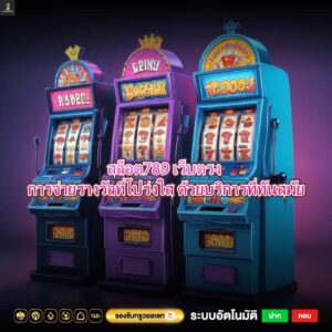 สล็อต789 เว็บตรง การจ่ายรางวัลที่โปร่งใส ด้วยบริการที่ทันสมัย